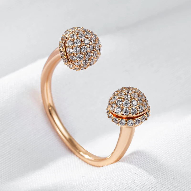 Natural Zircon Open Ring Natural Zircon Open Ring